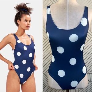Solid and Striped The Anne-Marie polka dot one piece